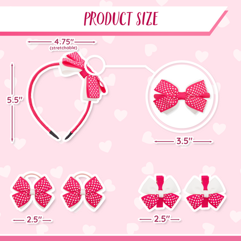 Berry Dots Headband Set