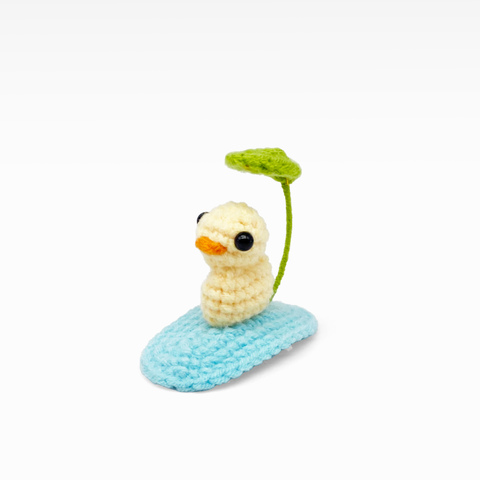 Duckling with Sprout Hair Clip