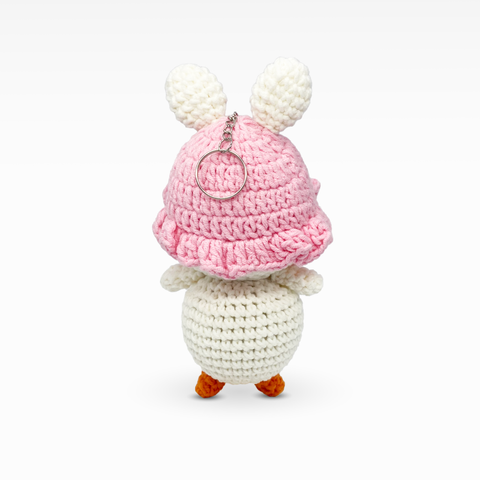 Duck with Cap, Keychain/Bag Charm, Large