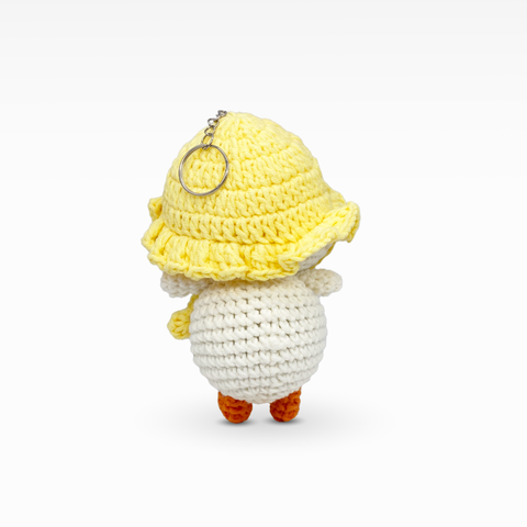 Duck with Cap, Keychain/Bag Charm, Large