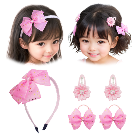 Gold Star Headband Set