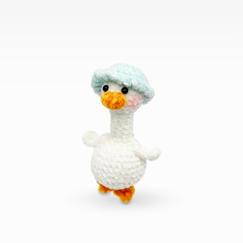 Goose With Hat, Keychain/Bag Charm, Small