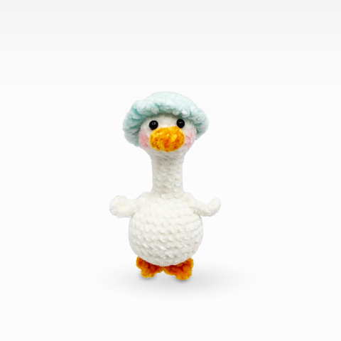 Goose With Hat, Keychain/Bag Charm, Small