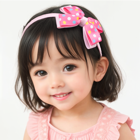 Lollipop Pink Headband Set
