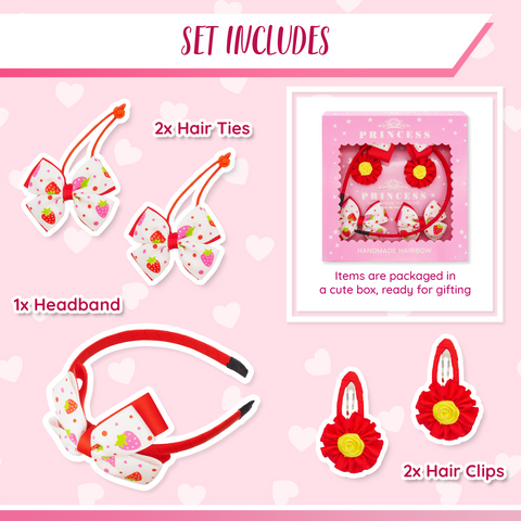 Strawberry Headband Set