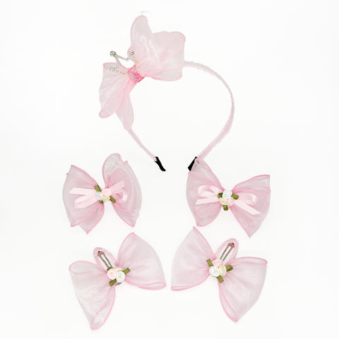 Pink Princess Headband Set
